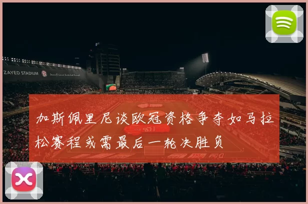 加斯佩里尼谈欧冠资格争夺如马拉松赛程或需最后一轮决胜负